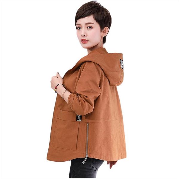 new autumn winter women trench coat loose hooded short outerwear mother costume plus size 5xl cotton windbreaker female coats, Tan;black
new autumn winter women trench coat loose hooded short outerwear mother costume plus size 5xl cotton windbreaker female coats, Tan;black