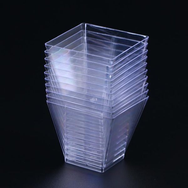 100pcs 60ml transparent square dessert cup grade plastic portion cups disposable storage
100pcs 60ml transparent square dessert cup grade plastic portion cups disposable storage