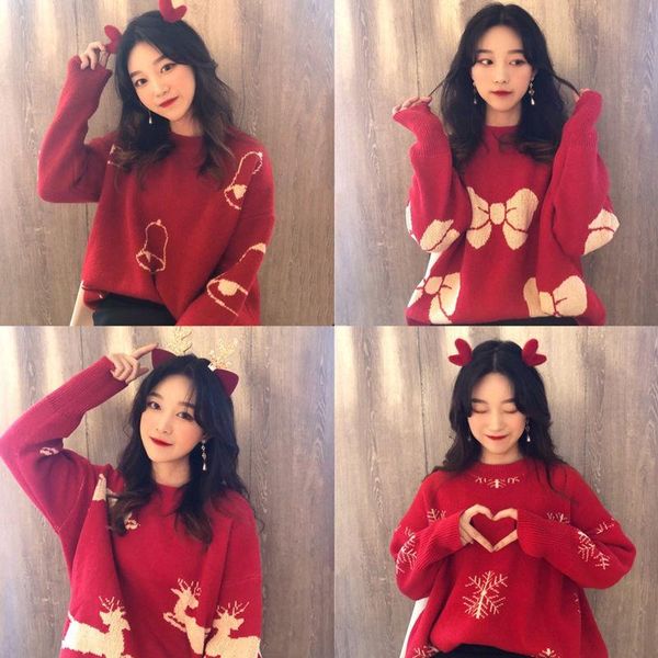women's sweaters woman clothing autumn and winter 2021 loose thick sweater femme chandails pull hiver, White;black
women's sweaters woman clothing autumn and winter 2021 loose thick sweater femme chandails pull hiver, White;black