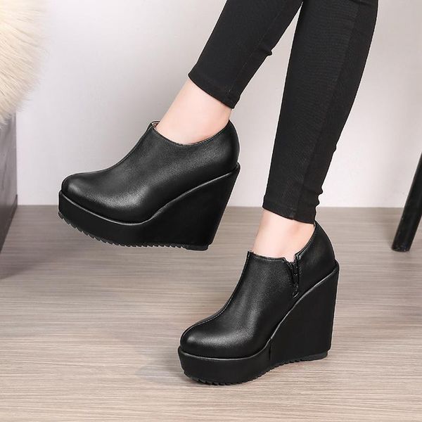 boots ankle women 2021 fashion platform punk wedge shoes for round toe high heel black autumn woman 11cm
boots ankle women 2021 fashion platform punk wedge shoes for round toe high heel black autumn woman 11cm