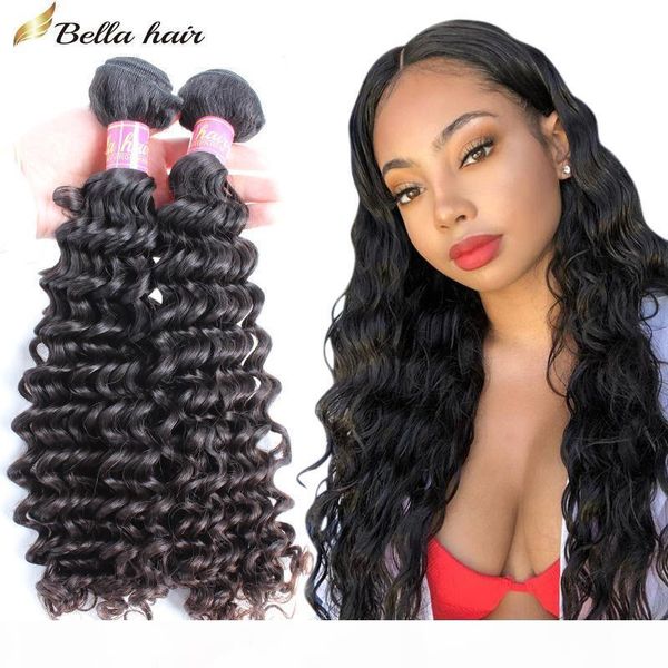 bella hair 2 bundles peruvain less short hair bundles 100% unprocessed deep wave virgin hair natural color hair weaves ing, Black 
bella hair 2 bundles peruvain less short hair bundles 100% unprocessed deep wave virgin hair natural color hair weaves ing, Black