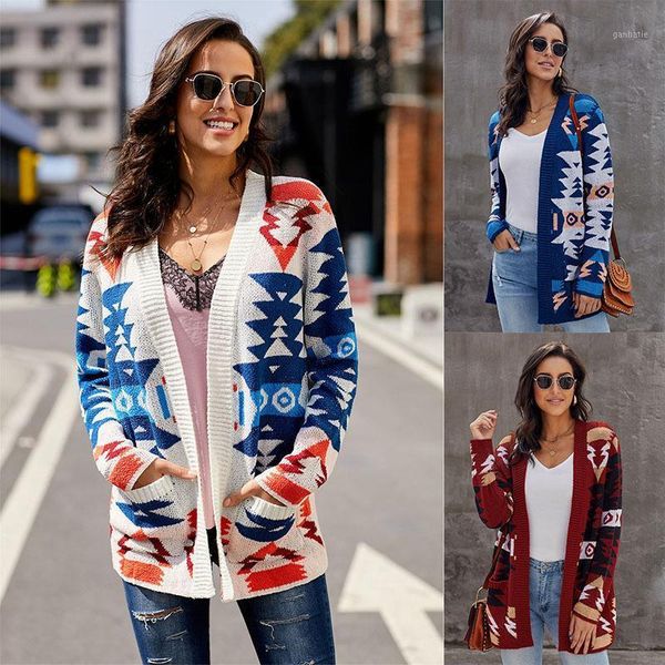 medium length cardigan sweater women's winter new geometric pattern loose knit 2701651, White
medium length cardigan sweater women's winter new geometric pattern loose knit 2701651, White