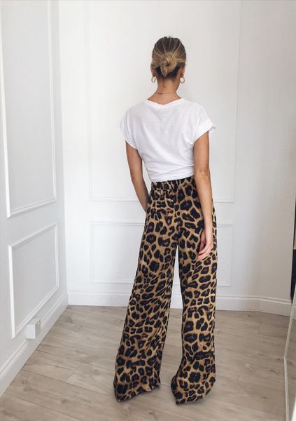 women leopard printed palazzo wide leg pants long loose baggy casual pant workout summer snake trousers hot, Black;white
women leopard printed palazzo wide leg pants long loose baggy casual pant workout summer snake trousers hot, Black;white