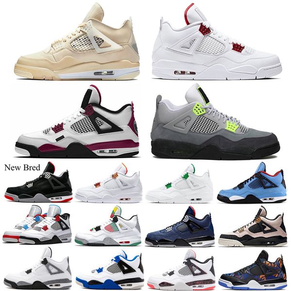 white sail men 4 4s basketball shoes bred red metallic what the neon pure money black-cat cement mens trainers sport sneakers 7-13, White;red
white sail men 4 4s basketball shoes bred red metallic what the neon pure money black-cat cement mens trainers sport sneakers 7-13, White;red