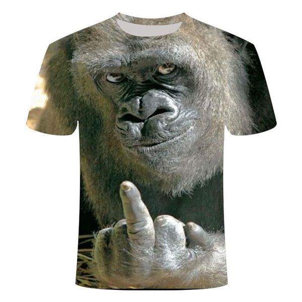 2021 new men's t-shirt 3d printing animal monkey t-shirt male female short sleeve funny casual fashion all-match t-shirt, White;black
2021 new men's t-shirt 3d printing animal monkey t-shirt male female short sleeve funny casual fashion all-match t-shirt, White;black