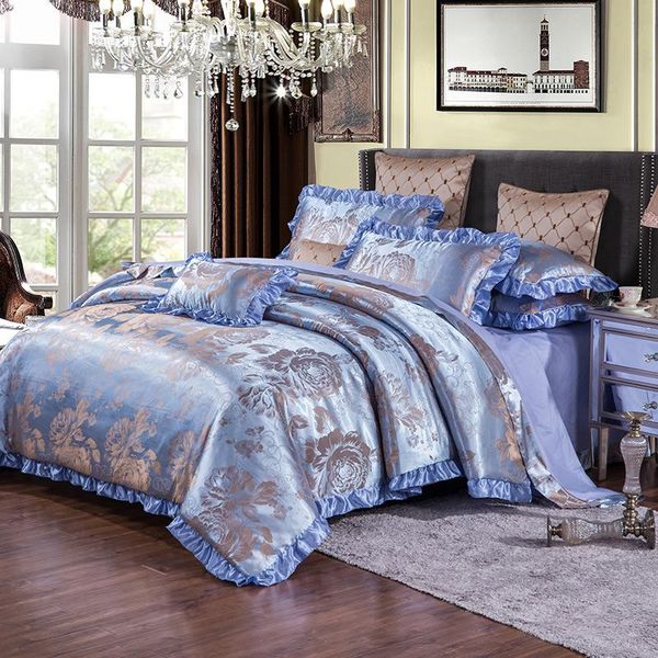 bedding sets satin jacquard cotton bed skirt sheet four piece pillowcase quilt cover
bedding sets satin jacquard cotton bed skirt sheet four piece pillowcase quilt cover