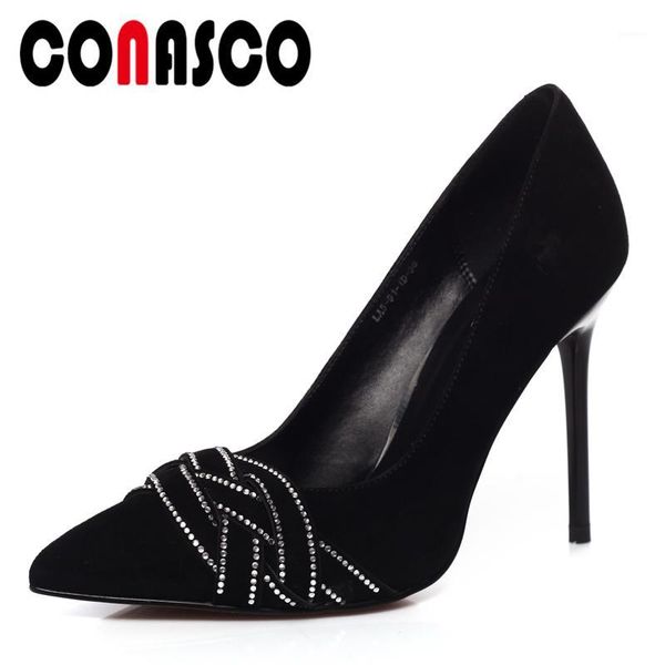 conasco handmade women kid suede pumps rhinestone office lady party concise fashion shallow shoes woman high heels ladies autumn1, Black
conasco handmade women kid suede pumps rhinestone office lady party concise fashion shallow shoes woman high heels ladies autumn1, Black