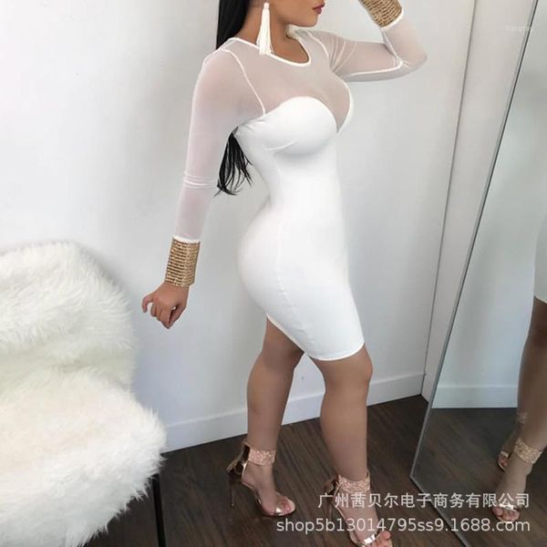 wepbel high waist long sleeve dresses white mesh stitching dress women solid color perspective slim fit bodycon dress1, Black;gray
wepbel high waist long sleeve dresses white mesh stitching dress women solid color perspective slim fit bodycon dress1, Black;gray