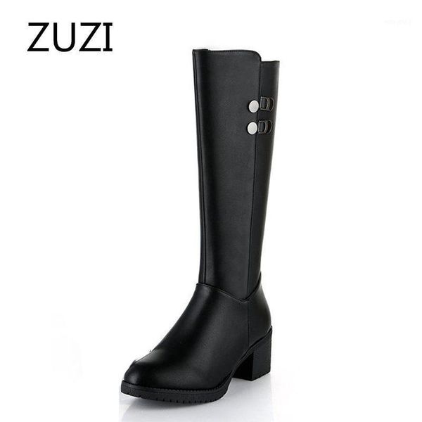 zuzi real soft leather high-heeled riding boots winter long women's boots plus velvet 2020 fashion new non-slip1, Black
zuzi real soft leather high-heeled riding boots winter long women's boots plus velvet 2020 fashion new non-slip1, Black