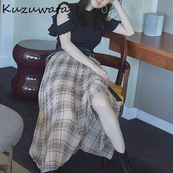 women's hoodies & sweatshirts japanese sweet shirts knitting solid off shoulder ruffles folds blouses 2022 spring autumn temperament wo, Black
women's hoodies & sweatshirts japanese sweet shirts knitting solid off shoulder ruffles folds blouses 2022 spring autumn temperament wo, Black