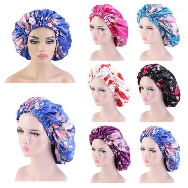 extra large satin silk bonnet sleep cap print shower caps elastic band night hats scarf head wrap hair accessories wholesale1, Blue;gray
extra large satin silk bonnet sleep cap print shower caps elastic band night hats scarf head wrap hair accessories wholesale1, Blue;gray