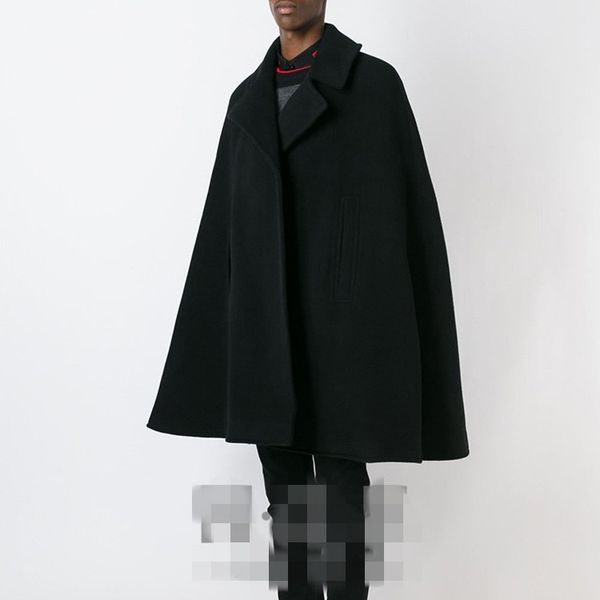 winter trendy men's black hooded men's coat cloak cloak mid-length woolen student windbreaker thick coat shawl style
winter trendy men's black hooded men's coat cloak cloak mid-length woolen student windbreaker thick coat shawl style