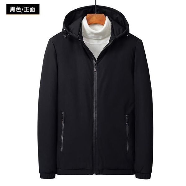 2021 new warm men coat autumn thick hat male men's winter down cotton jacket with hood 865k, Black
2021 new warm men coat autumn thick hat male men's winter down cotton jacket with hood 865k, Black