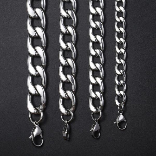 silver color stainless steel necklace for men women 11 13 15mm curb link chain cuban 18-24inch wholesale jewelry lkn183
silver color stainless steel necklace for men women 11 13 15mm curb link chain cuban 18-24inch wholesale jewelry lkn183