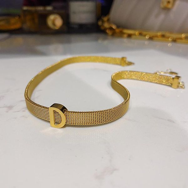 chokers european and american style gold titanium steel letters exquisite short neck chain design feeling small neckla, Golden;silver
chokers european and american style gold titanium steel letters exquisite short neck chain design feeling small neckla, Golden;silver