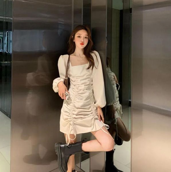 casual dresses korean style 2021 a-line faldas coreanas high waist slim fashion pleated lace bubble long sleeve y2k aesthetic dress women, Black;gray
casual dresses korean style 2021 a-line faldas coreanas high waist slim fashion pleated lace bubble long sleeve y2k aesthetic dress women, Black;gray
