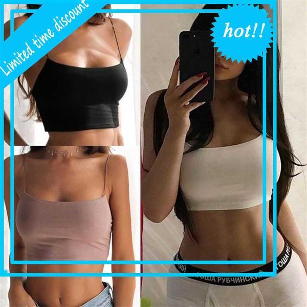 2021 new fashion solid summer camis women casual tank vest mouwloos crop, White
2021 new fashion solid summer camis women casual tank vest mouwloos crop, White