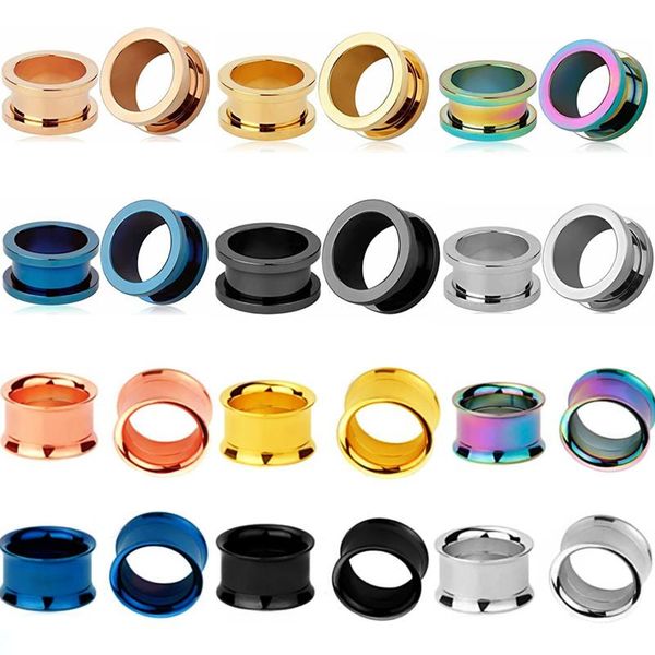 1pair stainless steel ear tunnel plug 2-25mm ear gauge plug expansion ear stretchers expander plugs and tunnels fleash jewelry bbyisa, Silver
1pair stainless steel ear tunnel plug 2-25mm ear gauge plug expansion ear stretchers expander plugs and tunnels fleash jewelry bbyisa, Silver