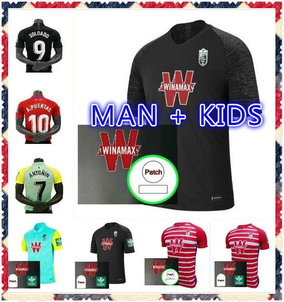 men +kids 2020 2021 granada soccer jerseys 20 21 granada cf home away third soldado herrera antonio puertas football shirts, Black;yellow
men +kids 2020 2021 granada soccer jerseys 20 21 granada cf home away third soldado herrera antonio puertas football shirts, Black;yellow