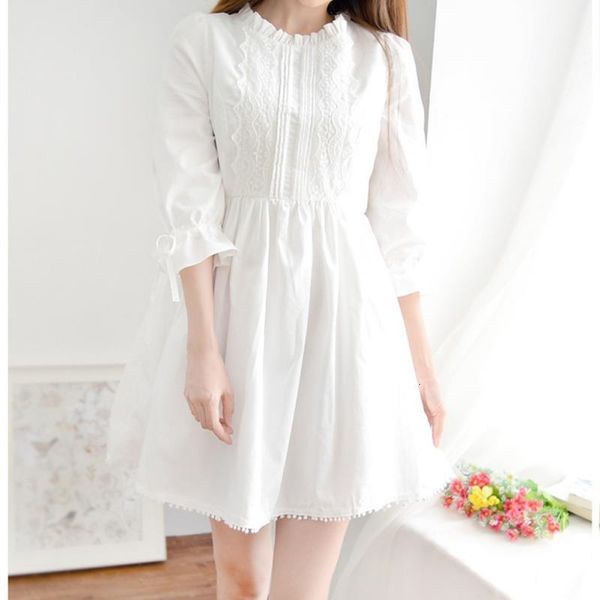 fashion strap long sleeve tie straps loose dress white lace dress spring autumn sweet dress drop shipping, Black;gray
fashion strap long sleeve tie straps loose dress white lace dress spring autumn sweet dress drop shipping, Black;gray