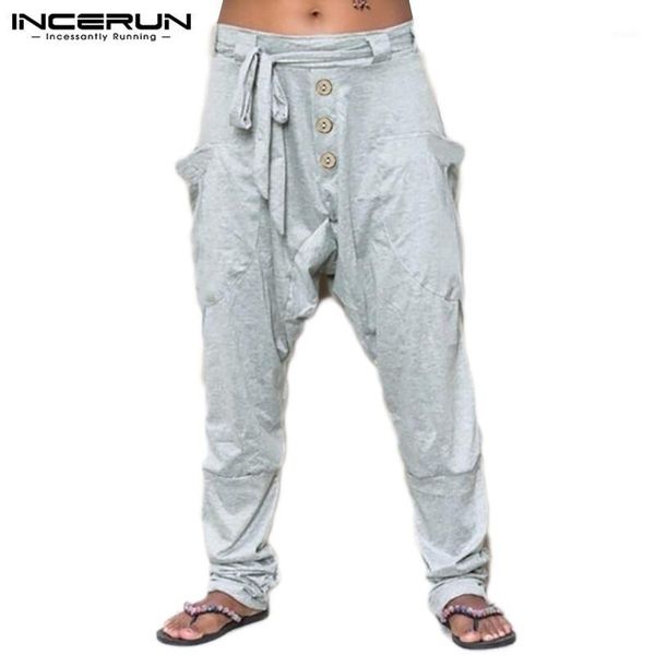 men's pants men solid color drop crotch pnats incerun fashion big baggy joggers trousers man loose breathable pantalon streetwear mens, Black
men's pants men solid color drop crotch pnats incerun fashion big baggy joggers trousers man loose breathable pantalon streetwear mens, Black