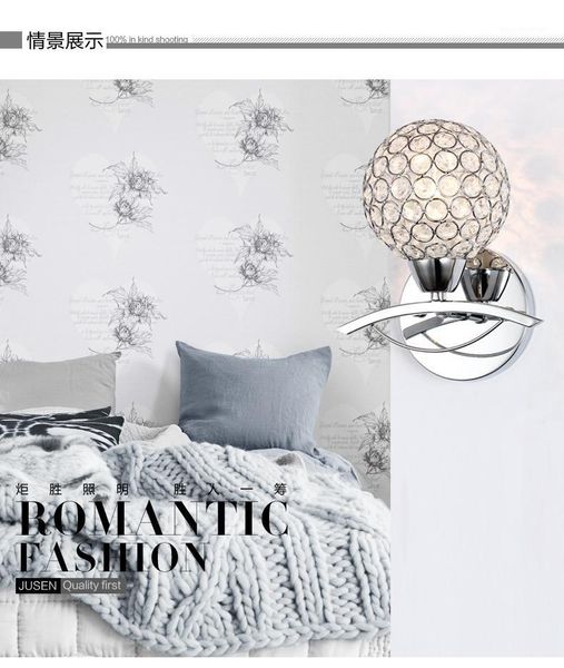2021 new single-head the living room bedroom bedside wall lamp crystal stairways lighting1
2021 new single-head the living room bedroom bedside wall lamp crystal stairways lighting1