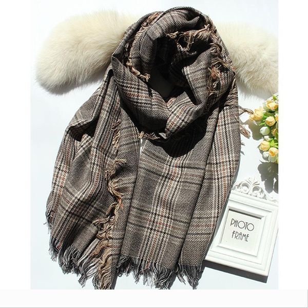 designer 100% wool cashmere black and white plaid scarf, shawl dual purpose, warm edges, europe and the united states popular men and wome, Blue;gray
designer 100% wool cashmere black and white plaid scarf, shawl dual purpose, warm edges, europe and the united states popular men and wome, Blue;gray