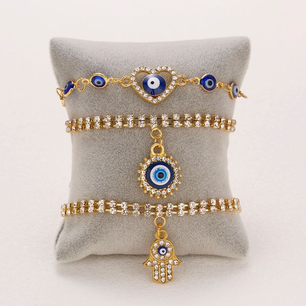 classic turkish evil eye bracelet for women luxury aaa cubic zircon cz hamsa hand charm bracelet trend female party jewelry gift, Golden;silver
classic turkish evil eye bracelet for women luxury aaa cubic zircon cz hamsa hand charm bracelet trend female party jewelry gift, Golden;silver