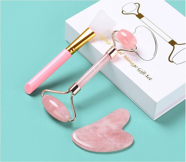 jade roller, face roller with gua sha gift set, skin massage set, rose quartz jade roller for face, face anti-aging roller, facial roller
jade roller, face roller with gua sha gift set, skin massage set, rose quartz jade roller for face, face anti-aging roller, facial roller