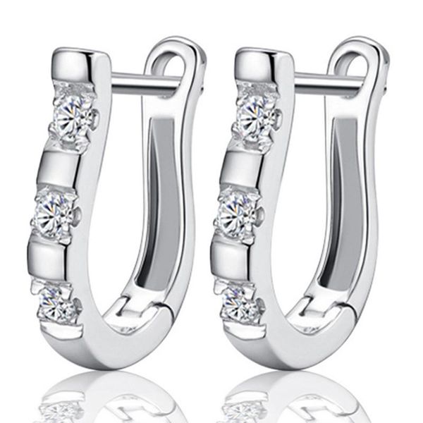 hoop & huggie temperament hook zircon earrings for women brincos wedding boucle jewelry mujer, Golden;silver
hoop & huggie temperament hook zircon earrings for women brincos wedding boucle jewelry mujer, Golden;silver