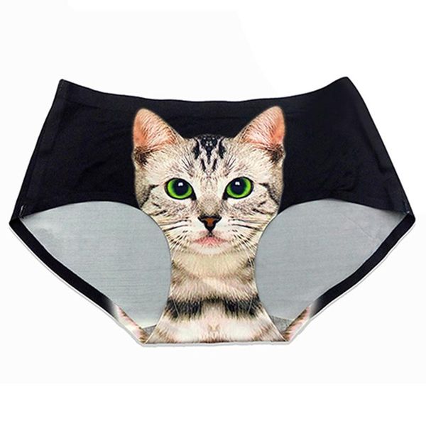 women's panties pussycat 3d underwear clothes funny female anti emptied cat print women briefs white black, Black;pink
women's panties pussycat 3d underwear clothes funny female anti emptied cat print women briefs white black, Black;pink