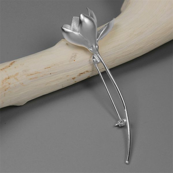 inature 925 sterling silver large magnolia flower brooches for women wedding clothing jewelry accessories 201009, Gray
inature 925 sterling silver large magnolia flower brooches for women wedding clothing jewelry accessories 201009, Gray