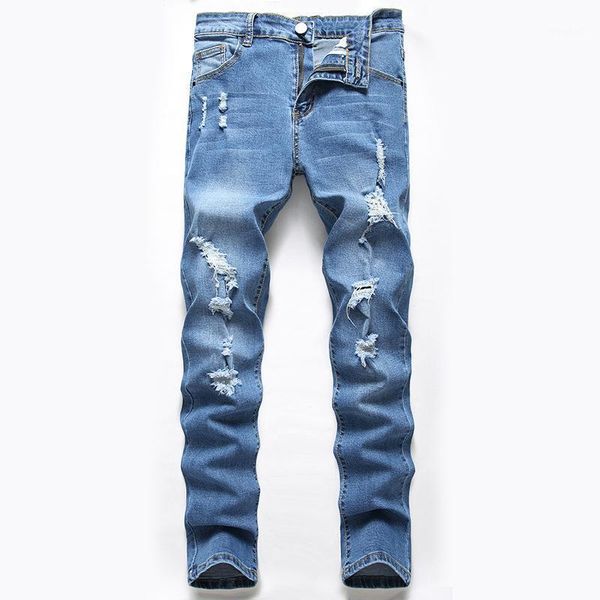 men's jeans 2d selling men, europe and the united states foreign trade holes stretch straight tube slim pants1, Blue
men's jeans 2d selling men, europe and the united states foreign trade holes stretch straight tube slim pants1, Blue