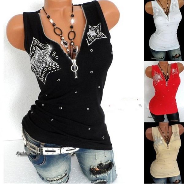 sliver star metal ring setting deep v neck sequined sleeveless t-shirt female club party tee shirt wdc2082, White
sliver star metal ring setting deep v neck sequined sleeveless t-shirt female club party tee shirt wdc2082, White