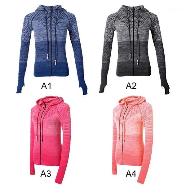 yoga outfits zipper long sleeve shirt seamless sports outerwear girl sport jerseys women fitness coats running jacket 1, White;red
yoga outfits zipper long sleeve shirt seamless sports outerwear girl sport jerseys women fitness coats running jacket 1, White;red