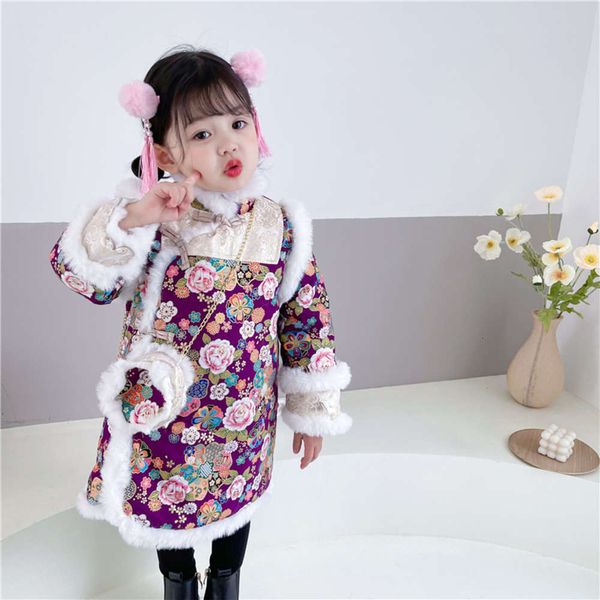 2020 children's chine new cheongsam winter sle tang with floral veet girls' princs drs 4wgo, Red;yellow
2020 children's chine new cheongsam winter sle tang with floral veet girls' princs drs 4wgo, Red;yellow