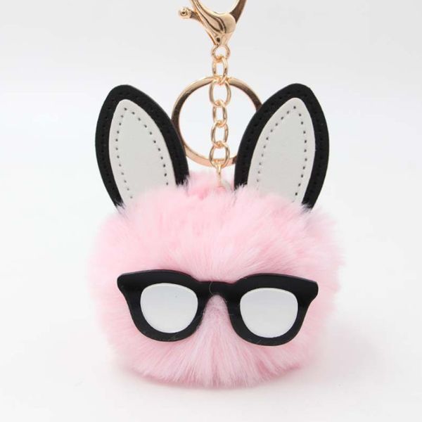 ball keychain plush pendant glasses fur rabbit shower brother car bag pendant,personalized key chain, Silver
ball keychain plush pendant glasses fur rabbit shower brother car bag pendant,personalized key chain, Silver