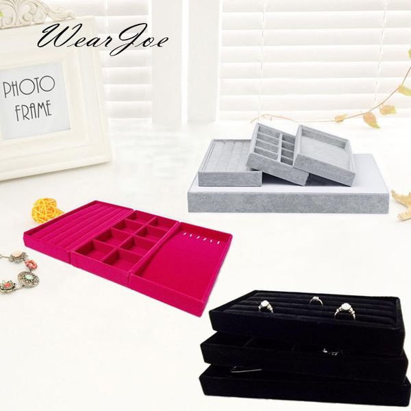 3pcs jewellery and trinkets display storage portable tray travel case organizer set jewelry carrying velvet holder, Pink;blue
3pcs jewellery and trinkets display storage portable tray travel case organizer set jewelry carrying velvet holder, Pink;blue