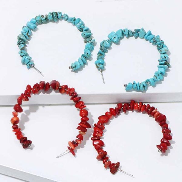 komi bohemian multicolor turquoises dangle earrings colored resin gravel c-shaped dangle earrings girl creative gift k1103, Golden;silver
komi bohemian multicolor turquoises dangle earrings colored resin gravel c-shaped dangle earrings girl creative gift k1103, Golden;silver