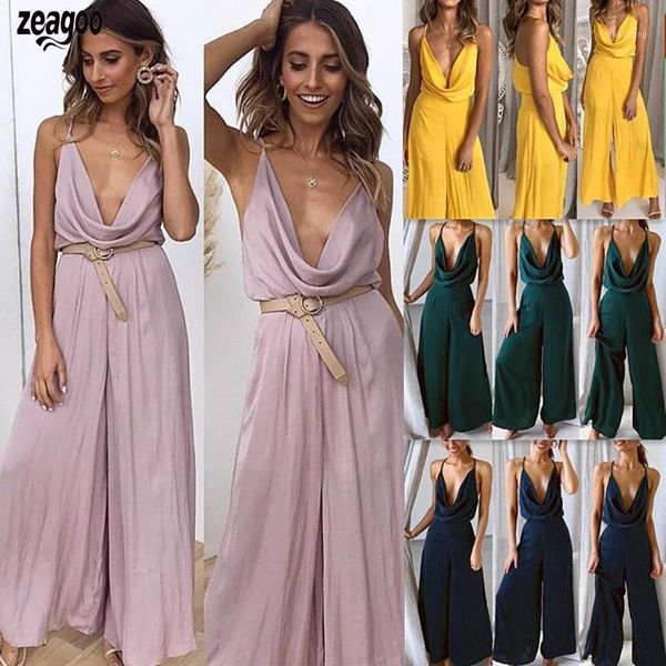 women's jumpsuits & rompers fashion women casual spaghetti straps solid none full length wide legs v-neck jumpsuit1, Black;white
women's jumpsuits & rompers fashion women casual spaghetti straps solid none full length wide legs v-neck jumpsuit1, Black;white
