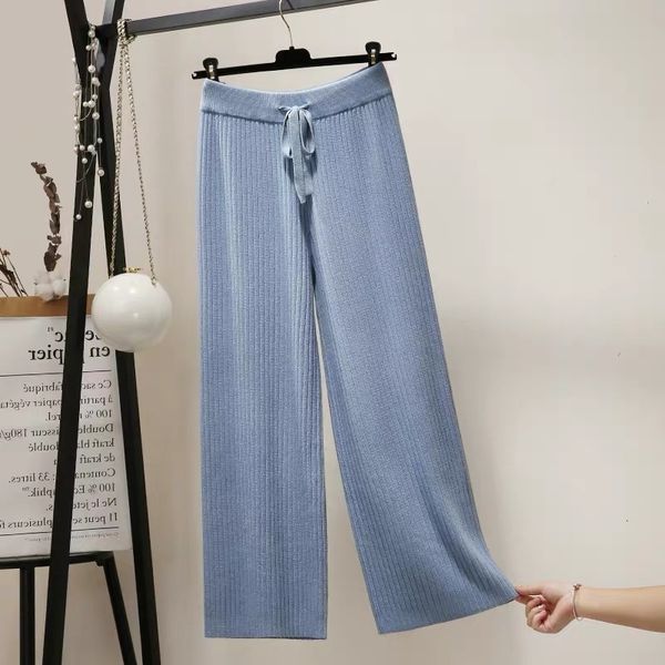2021 women elastic waist drawstring trousers thick knitted harem autumn winter sport swear women's pants new bottoms 3lbc, Black;white
2021 women elastic waist drawstring trousers thick knitted harem autumn winter sport swear women's pants new bottoms 3lbc, Black;white