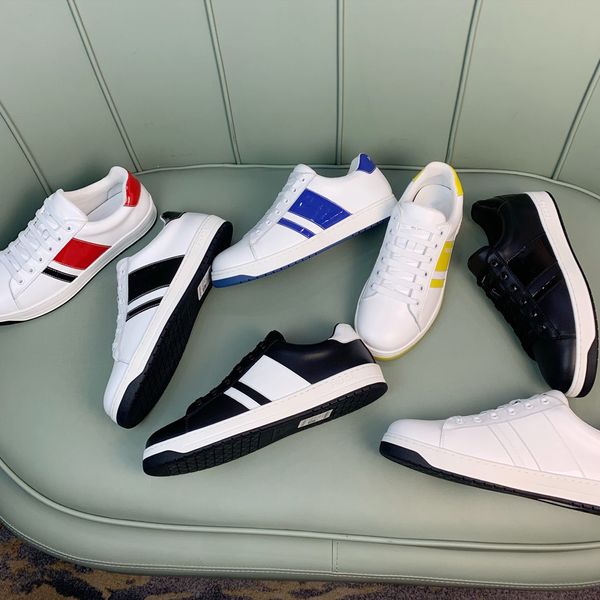2022 spring autumn leather thick sole men casual shoe light non-slip designer sneakers classic sneaker luxury running shoes outdoor versatil, Black