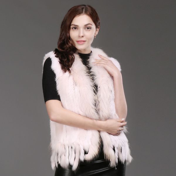 party mark genuine rabbit women malha vest raccoon fur trimming borlas collar royal coat skin collection bunny, Black
party mark genuine rabbit women malha vest raccoon fur trimming borlas collar royal coat skin collection bunny, Black