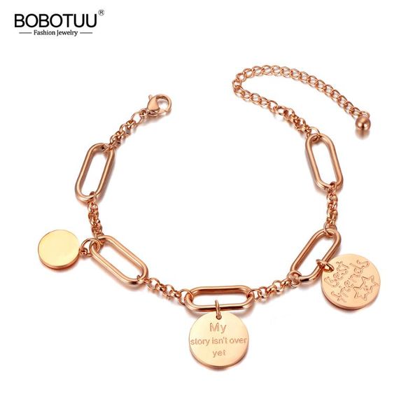 link, chain bobotuu fashion stainless steel friends charm bracelets bangle for women girls bohemia link bracelet jewelry bb20029, Black
link, chain bobotuu fashion stainless steel friends charm bracelets bangle for women girls bohemia link bracelet jewelry bb20029, Black