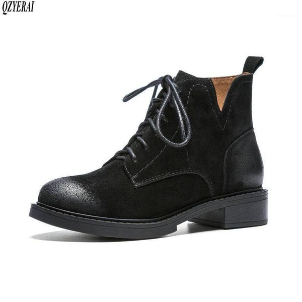 qzyerai black riding boots genuine leather female boots lace-up women's autumn winter cowhide women's shoes size 34-401
qzyerai black riding boots genuine leather female boots lace-up women's autumn winter cowhide women's shoes size 34-401
