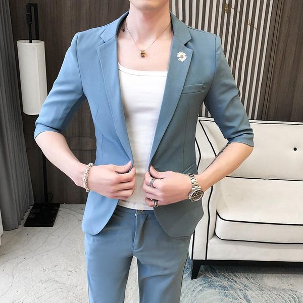 2020 fashion casual slim fit mens suit costume homme wedding suits for menstreet wear social formal grooming ternos 2 pieces set, White;black
2020 fashion casual slim fit mens suit costume homme wedding suits for menstreet wear social formal grooming ternos 2 pieces set, White;black
