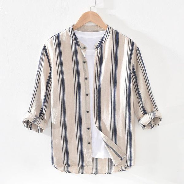 2020 men's long sleeve shirts 100%linen summer casual striped shirts man stand collar blouse y24811, White;black
2020 men's long sleeve shirts 100%linen summer casual striped shirts man stand collar blouse y24811, White;black