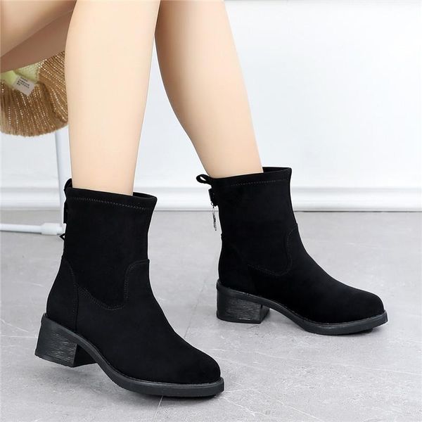 lady boots shoes boots-women round toe winter footwear luxury designer low 2020 mid calf mid-calf rubber fashion slip-on, Black
lady boots shoes boots-women round toe winter footwear luxury designer low 2020 mid calf mid-calf rubber fashion slip-on, Black