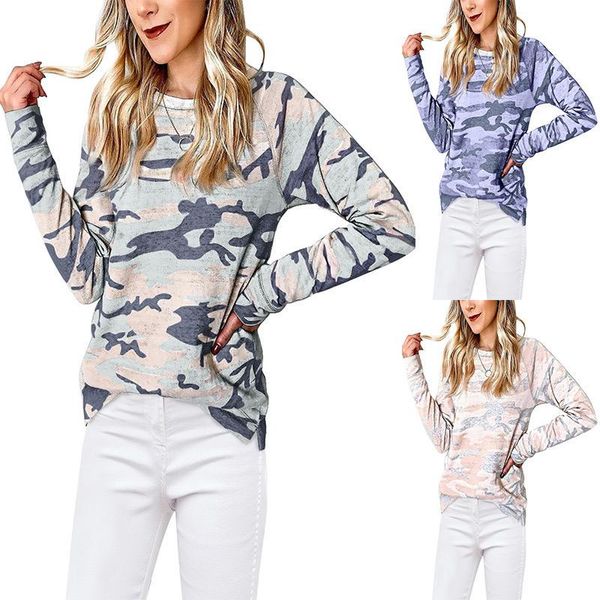 2020 autumn and winter individual camouflage print round-necked long sleeve jacket, White
2020 autumn and winter individual camouflage print round-necked long sleeve jacket, White