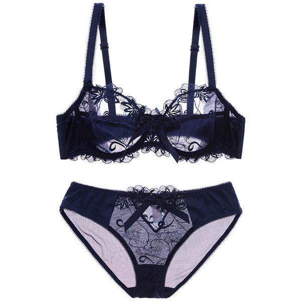 embroidery bras underwear women set plus size lingerie d e cup ultrathin transparent bra panties lace bra set blue c1211, Black;white
embroidery bras underwear women set plus size lingerie d e cup ultrathin transparent bra panties lace bra set blue c1211, Black;white